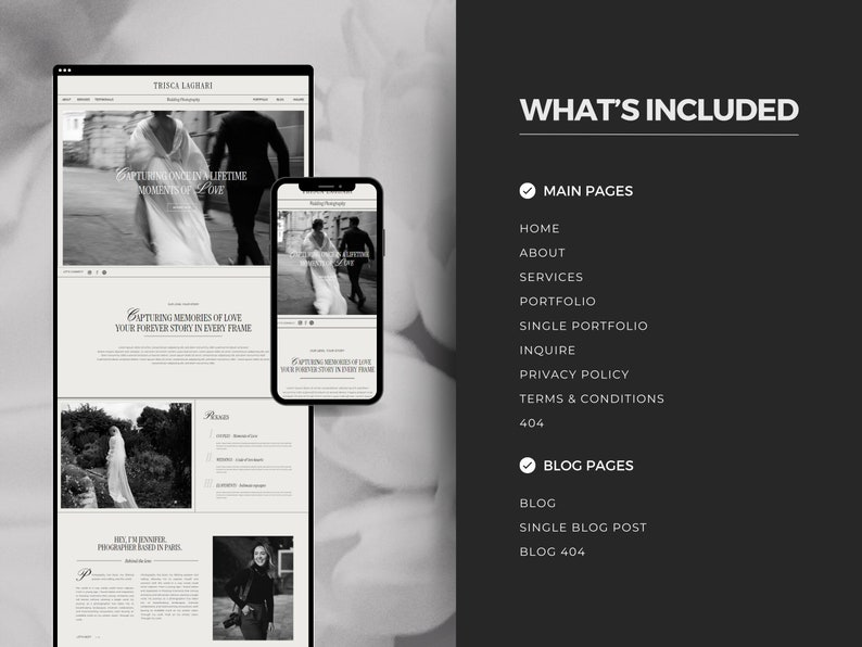 Example of Squarespace Website Design 
