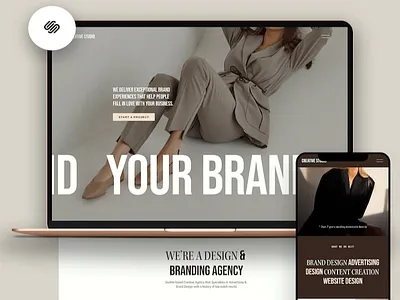 Squarespace Website Design/Redesign branded squarespace site