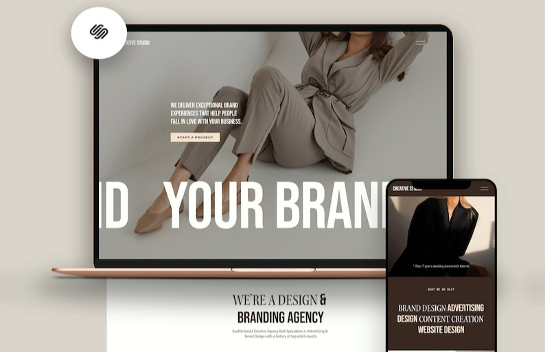 Example of Squarespace Website Design 