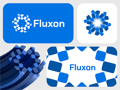 Fluxon Logo Concept branding design graphic design icon illustration illustrator logo typography ui vector