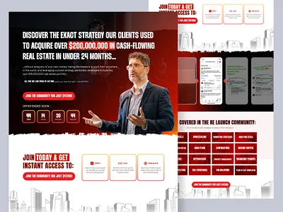 Sales Funnel for Landing Page Design discover figma landing page web design
