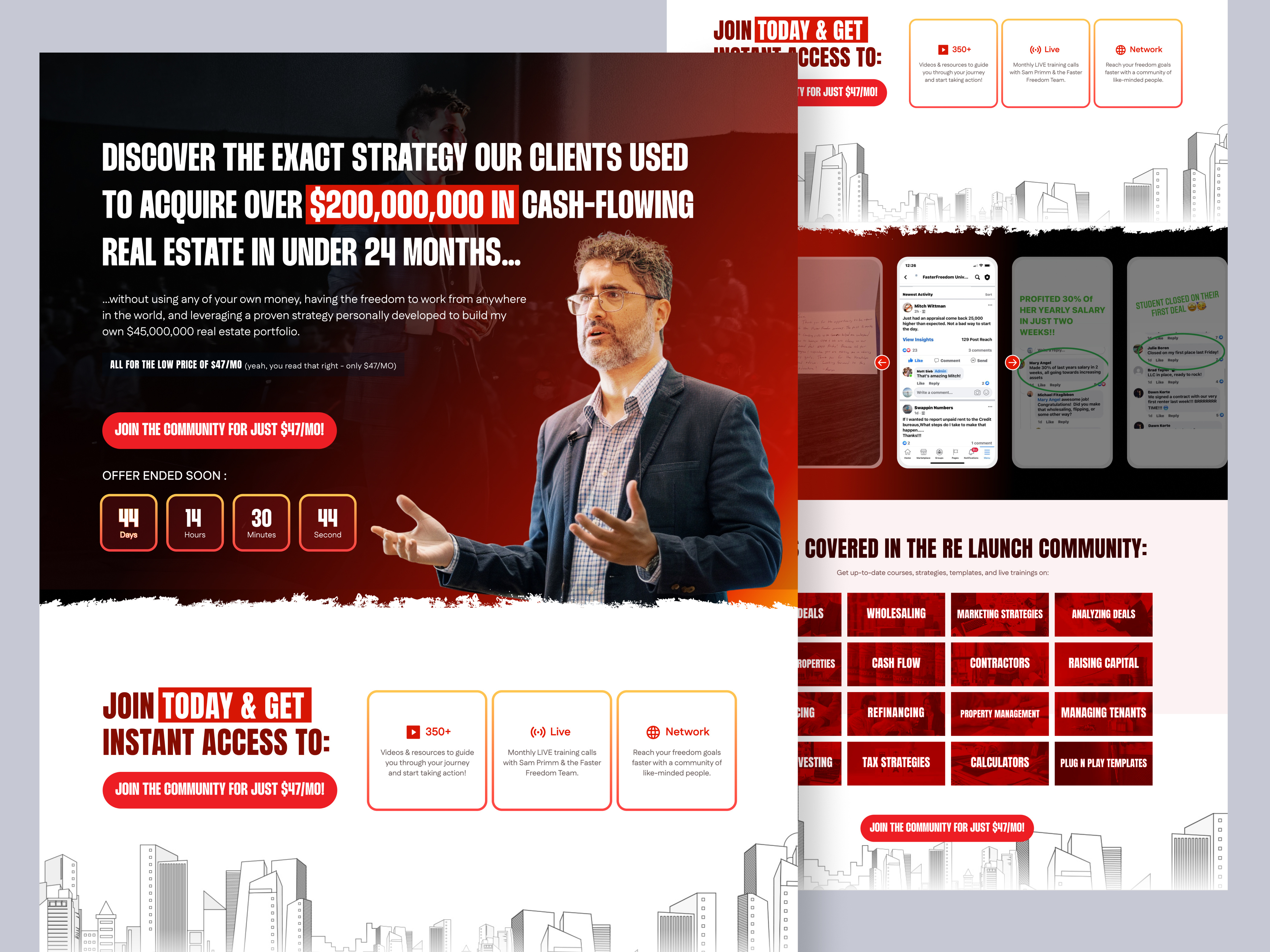 Example of Sales Funnel Landing Page Design