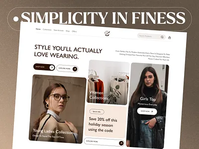 ✨ NUVRA – Fashion E-commerce Website Design app branding design graphic design illustration logo typography ui ux vector