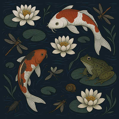 Seasons of Renewal autumn fall illustration nature seasons spring summer winter