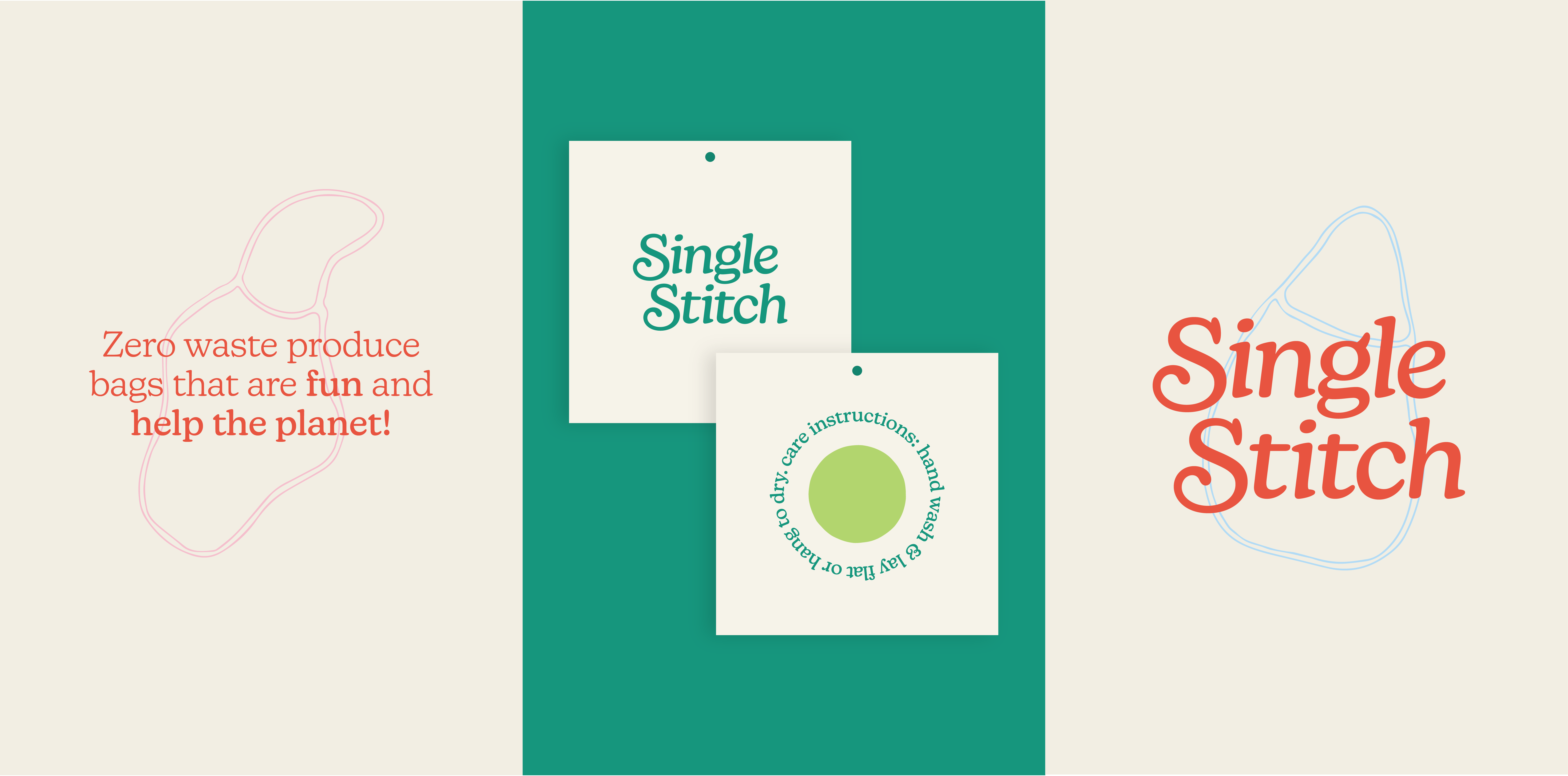 Single Stitch branding crochet illustration logo