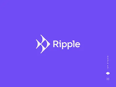 Ripple API abstract logo anglerfish logo biotech logo brand identity clean logo deep sea logo flat design futuristic logo logo design marine logo minimal logo modern logo monoline logo ocean tech radar logo signal logo symbol design tech logo technology branding visual identity