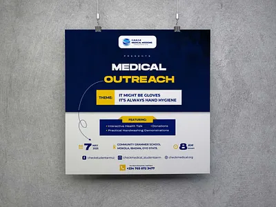 CHECK MEDICAL MISSIONS Flyer branding design graphic design logo