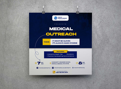 CHECK MEDICAL MISSIONS Flyer branding design graphic design logo