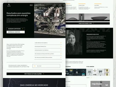 ⚡RAD - Landing Page business complete website contact form energy landing page lightining product design public relgov social media ui
