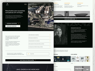 ⚡RAD - Landing Page business complete website contact form energy landing page lightining product design public relgov social media ui