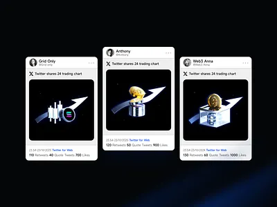 Web3 share images design illustration