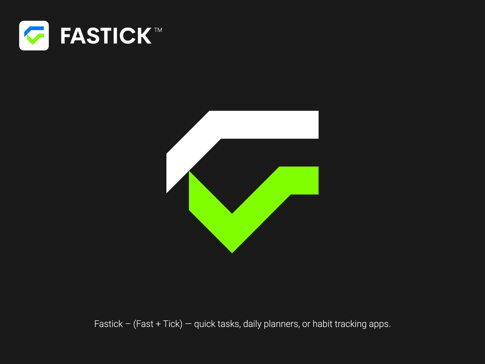 Fastick Logo – Task Management & Productivity App, F+ Checkmark app logo brand identity branding check mark logo creative logo f logo design graphic design icon identity lettermark logo logodesign minimalist logo modern logo monogram productivity app symbol task management app tech logo