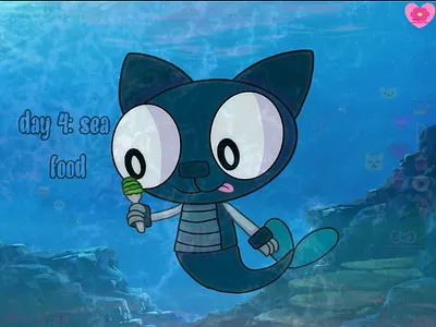 Maycean Day 4: sea food art post art tag digital art drawing fan art illustration mixels