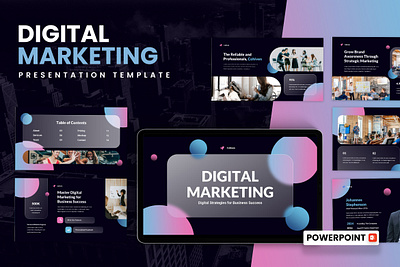 Digital Marketing Presentation graphic design management ppt