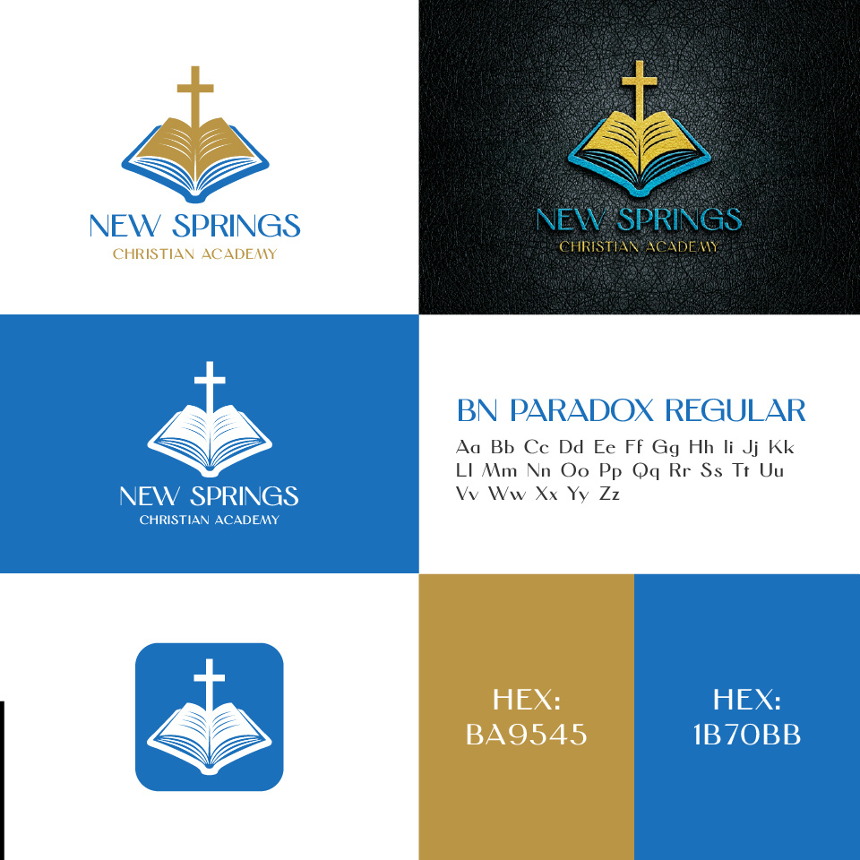 Church academy logo design for client academy academy logo book brand guide branding christian christian logo design church custom tshirt design graphic design illustration love new s[pring logo professional tshirt design ui unique