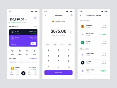 Finline - Financial App Design clean design figma finance financial financialapp financialappdesign financialdesign fintechdesign minimalist mobile ui uidesign uiux uiuxdesign unpixel ux uxdesign