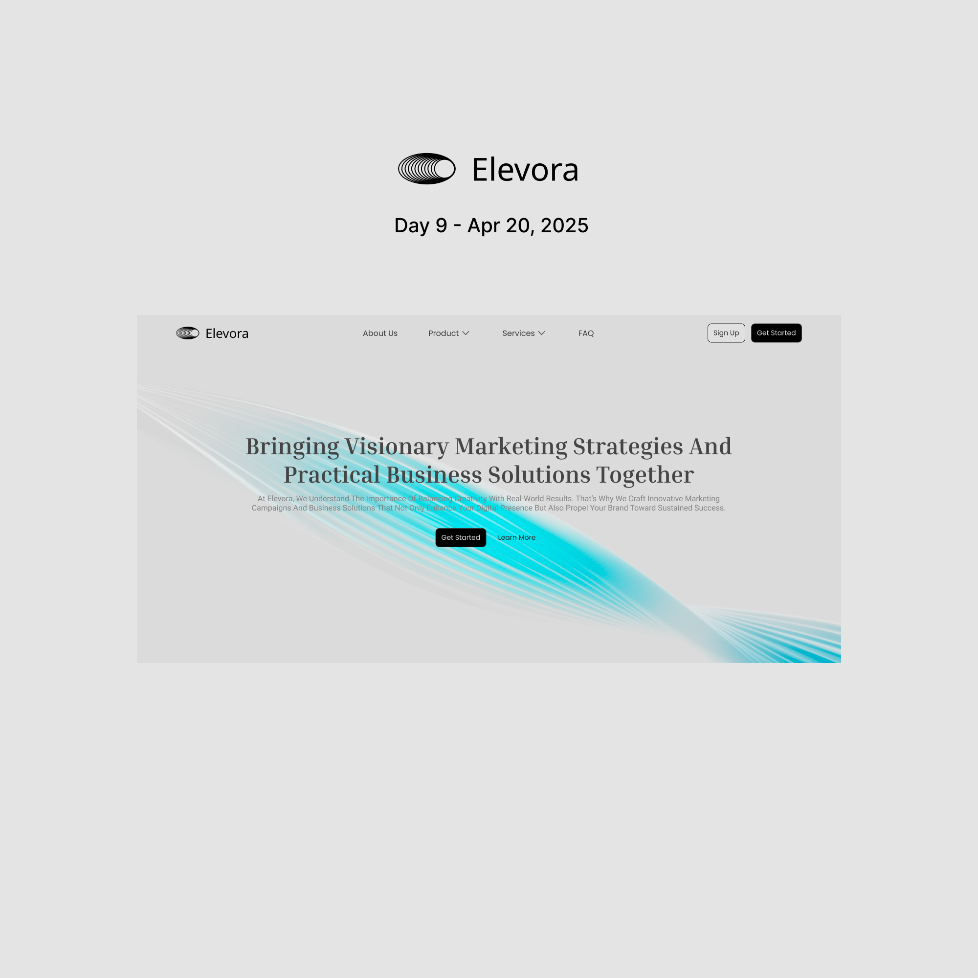 Elevora Studio - Digital Marketing Studio hero web design ui uiux design web design