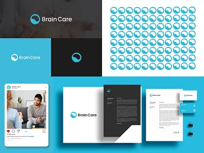 Brain Care. braincare brand brandidentity branding care clean creative design logo logodesign logotype minimal minimalist modern powerfull professional sourcefiles unique vector visualidentity