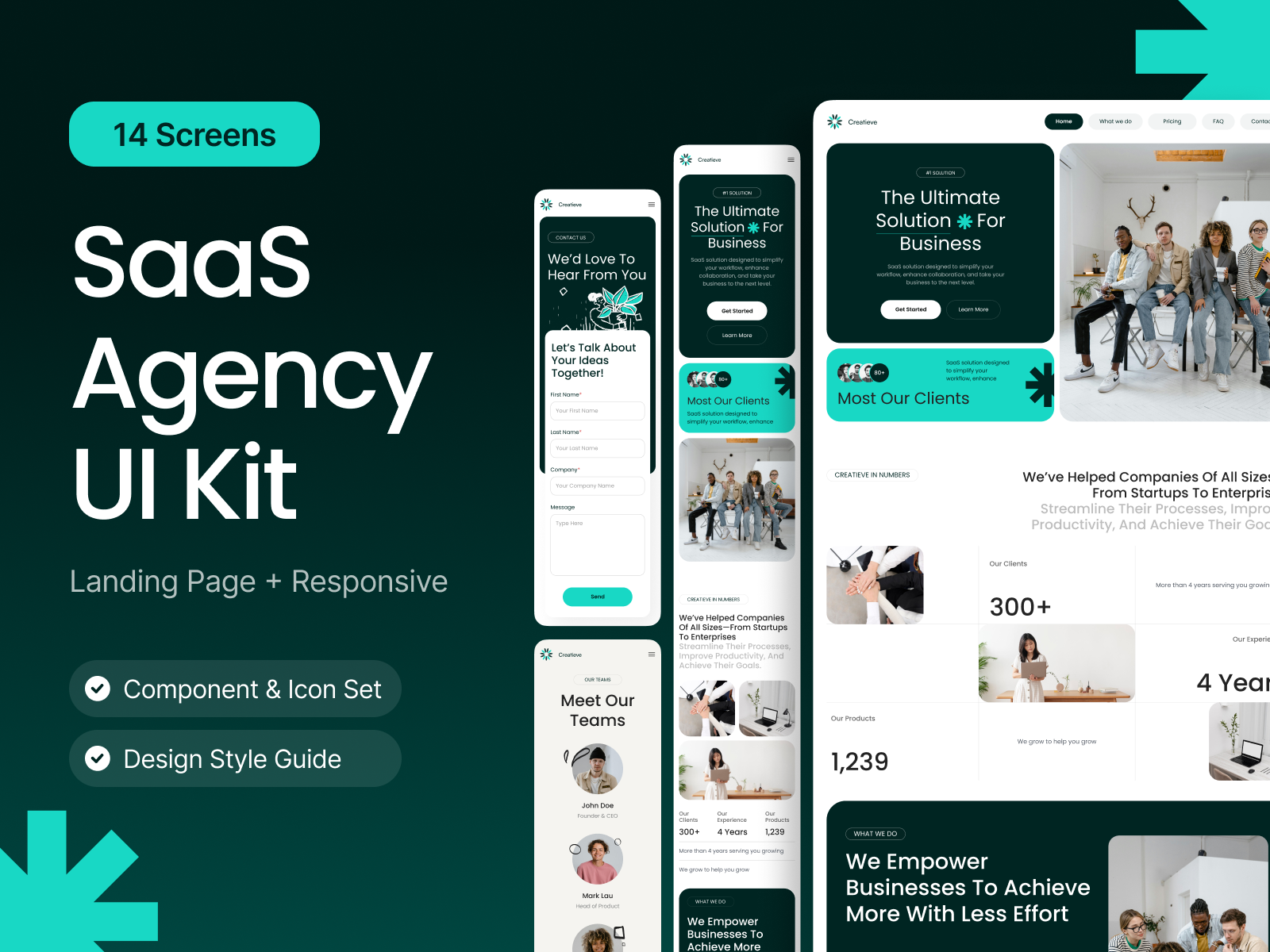 SaaS Landing Page UI Kit by Paperpillar by Paperpillar on Dribbble