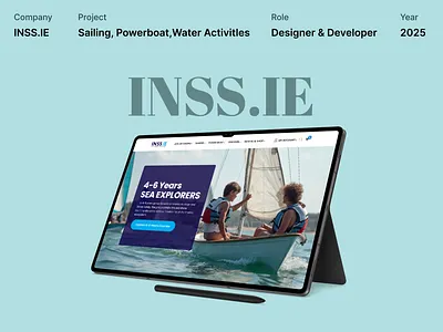 INSS.IE app branding design figma graphic design illustration logo typography ui ux