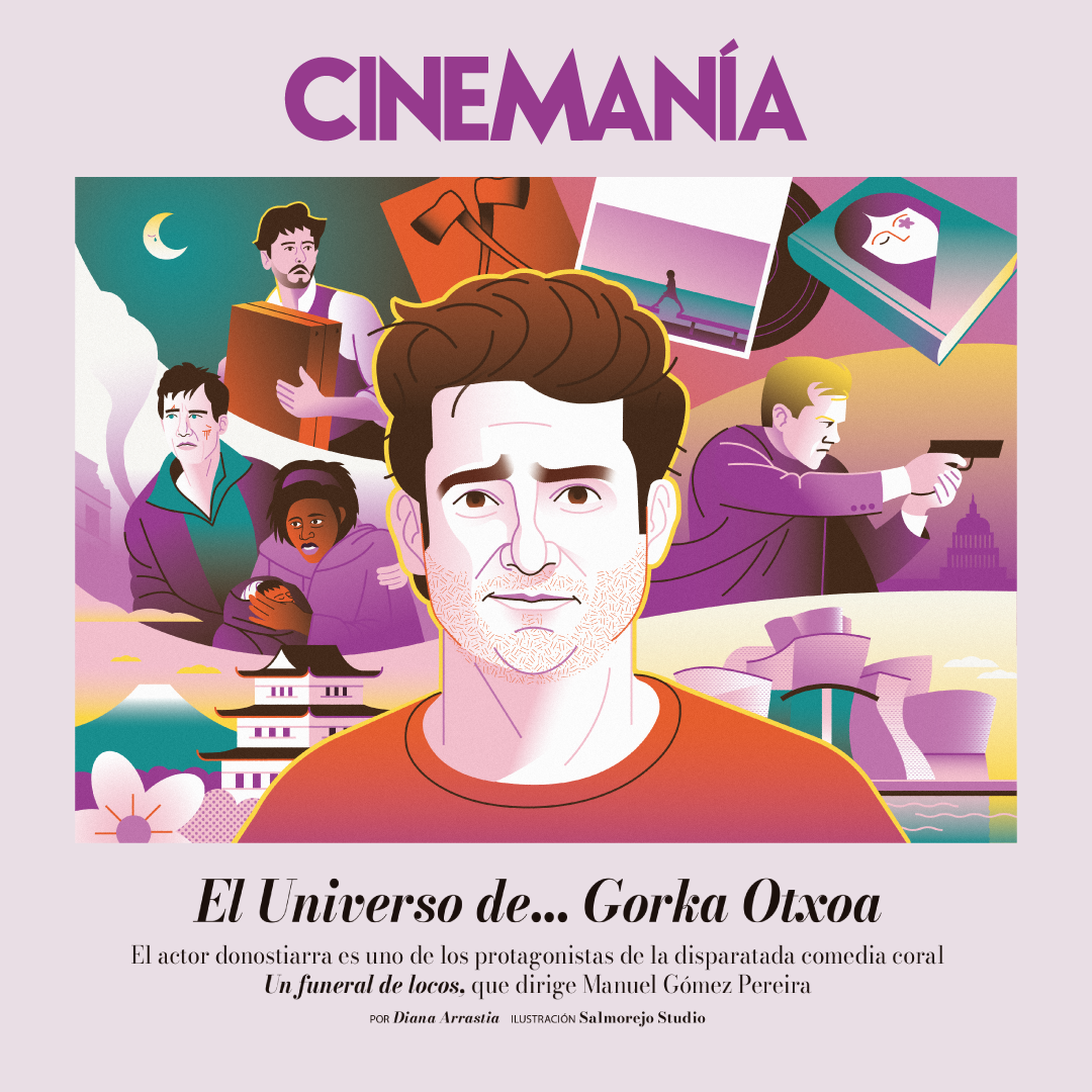 The Universe of... Gorka Otxoa art cinema design digital illustration editorial editorial illustration entertainment film flat illustration magazine retro spain texture vector