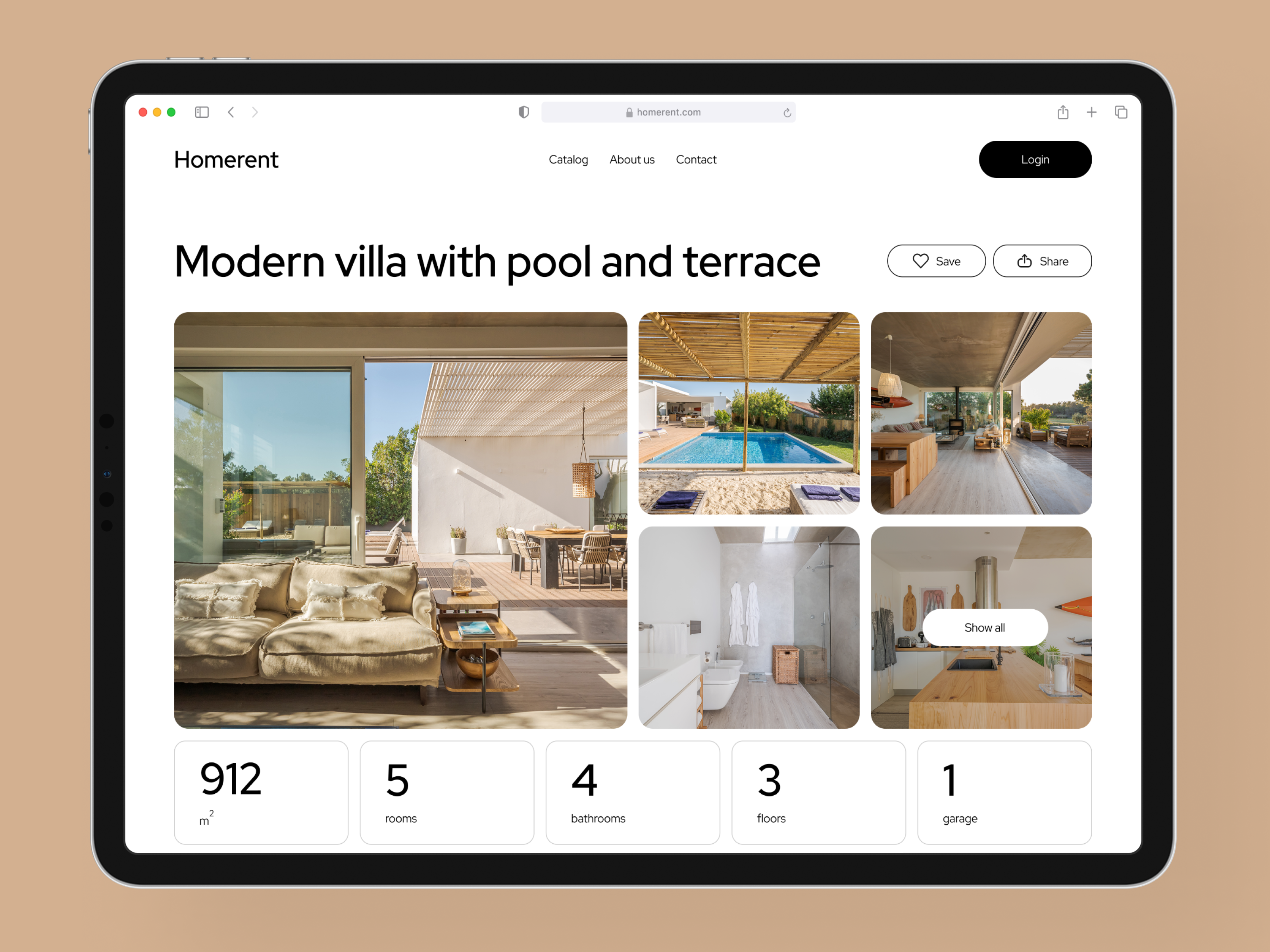 Example of Real Estate Website UI/UX Design