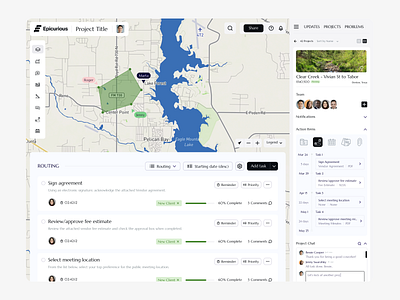 Dashboard: Project Creation Page clean dashboard design landing page maps project saas simple ui ux