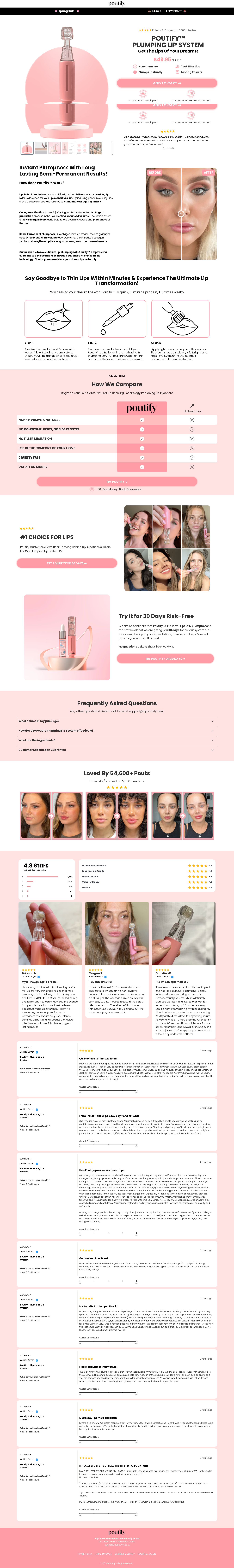 POUTIFY PLUMPING LIP ON Funnelish Funnel advertorial page checkout page funnelish funnelish funnel funnelish sells funnel funnelish template funnelish website get ready funnelish funnel landing page poutify™ plumping lip system ready template