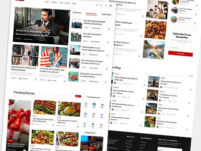 New Magazine landing page dashboard graphic design hero page home page landing page logo mobile app news magazine landing page trend design ui ui website uiux design ux web design website