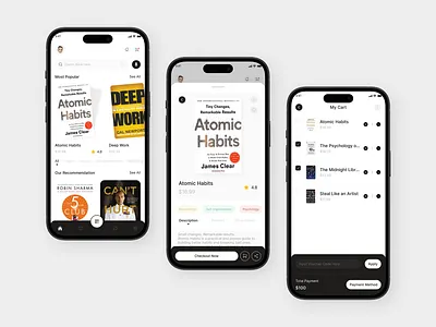 Bookify - Book Store Mobile App app app design book book store mobile app mobile app design read reading uiux uiux design uiuxdesign