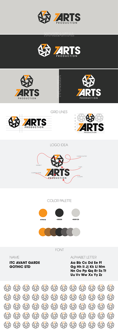 7 ARTS adobe branding design graphic design illustration karamzeway logo logobrand ui ux vector