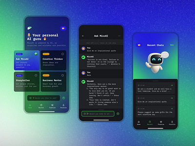 MixxAI | Multi-LLM AI Chatbot Source Code ai ai chatbot bot chat chatbot chatgpt deepseek flutter gemini grok history home in app purchase llm mobile app premium pro profile source code ui