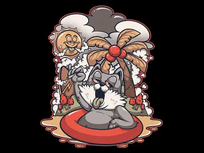 VACATION - #artforsale art artwork cartoon clothing design illustration merch