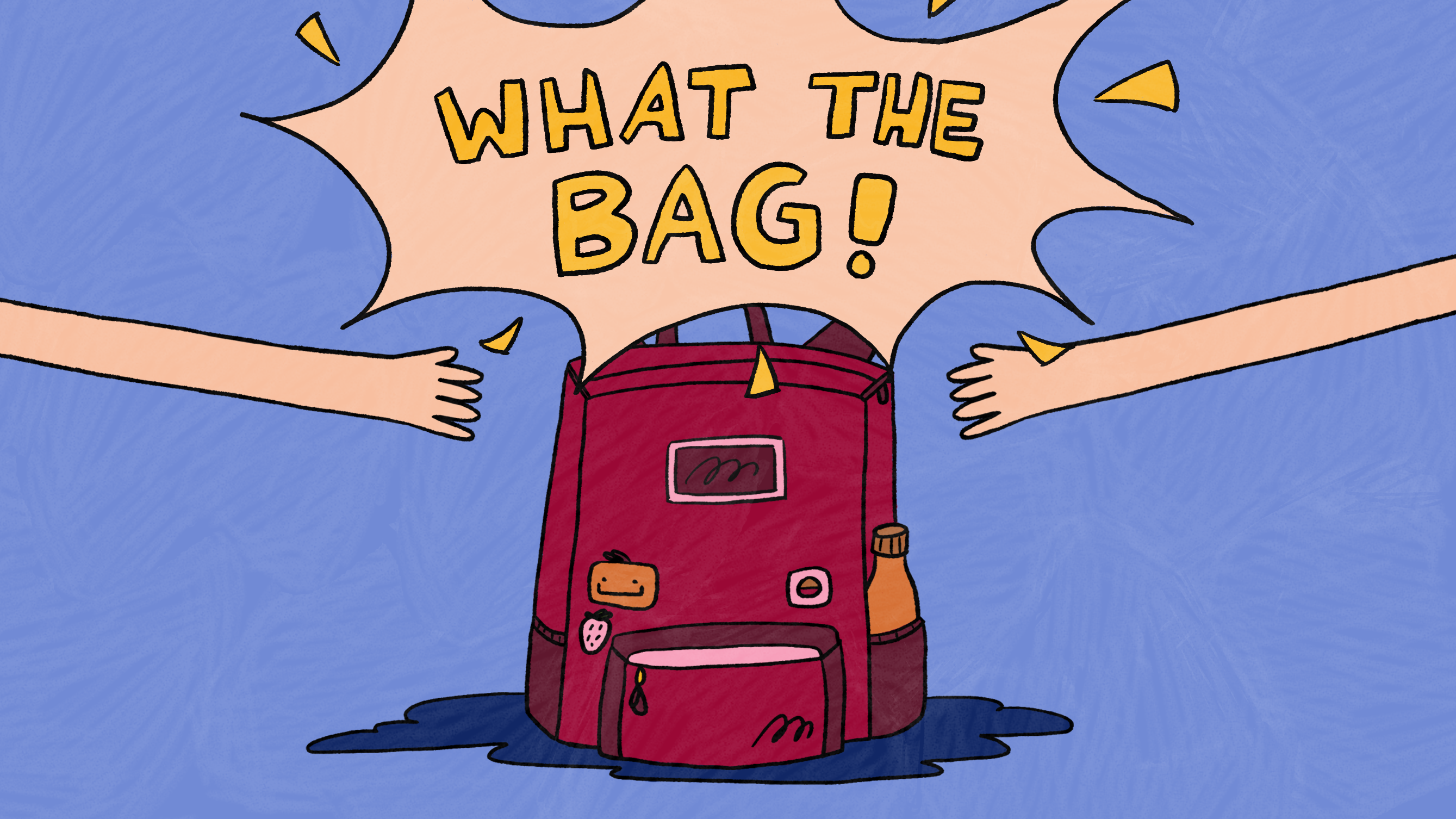 What the bag! - A cozy puzzle mini game bag comic cozy cute design game gameart gamedesign gamejam graphic design illustration interface minigame puzzle ui whatthebag