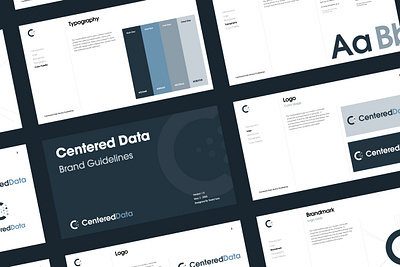 Brand Identity & Guidelines for CenteredData agency brand guideline branding data design graphic design identity logo