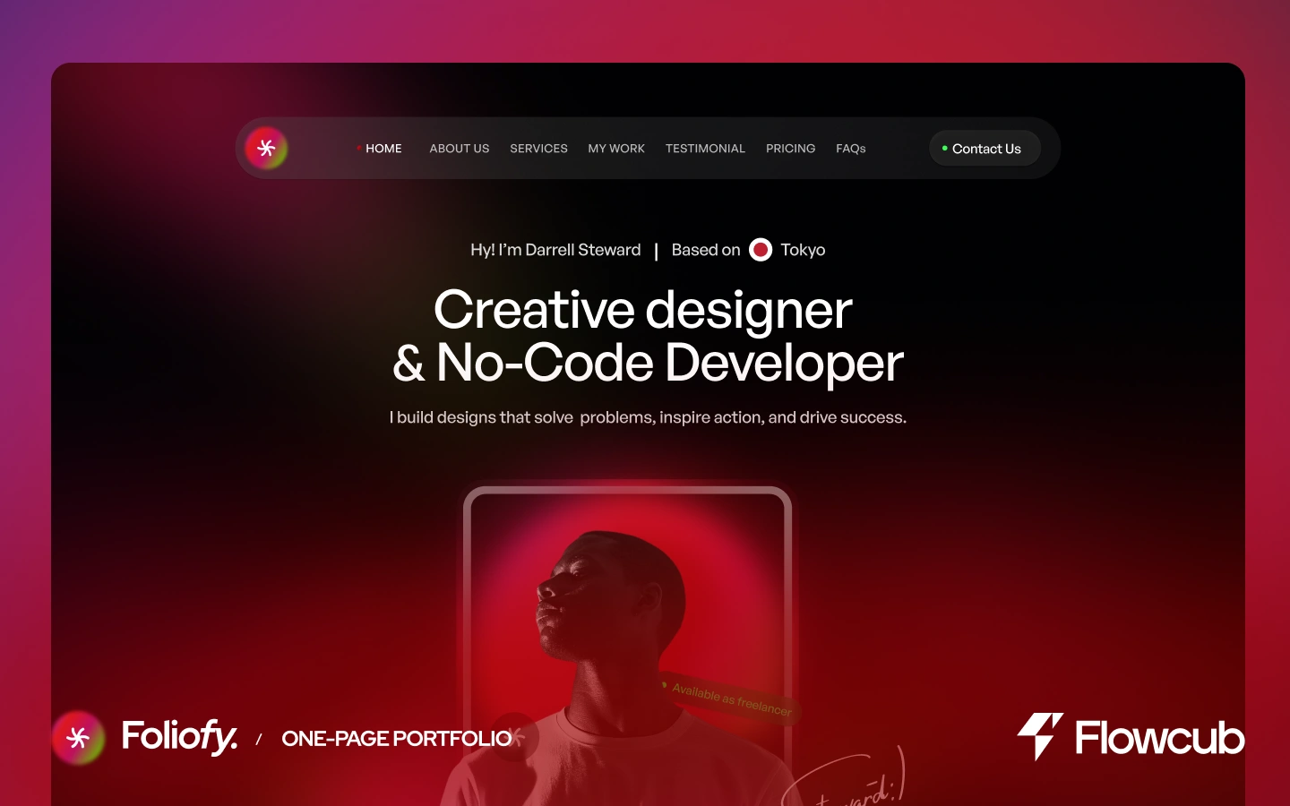Example of Webflow/Framer Template Customizing