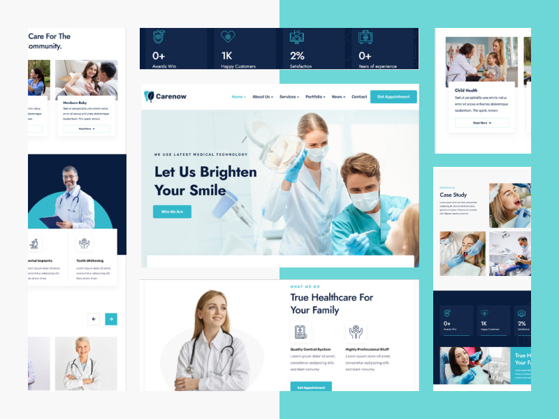 Carenow – Medical & Dentist React Nextjs Template carenowtheme dentalwebsite elementortheme themeforest