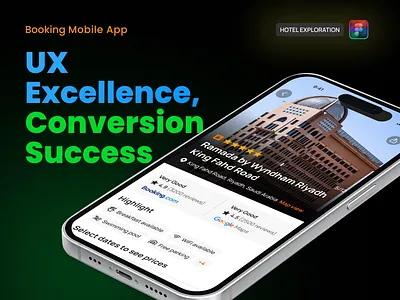 Booking Mobile App UI UX Case Study booking app booking service booking ui booking user interface figma hotel hotel booking redesign rent app rent ui rental app rental ui transforming ux travel uiux ux for booking