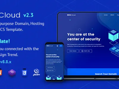 BNSCloud | Multipurpose Hosting with WHMCS HTML Template hosting theme