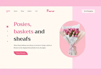 Floral Bouquet Selling Website 2025 design animation app design branding dashboard design e commerce design e learning website floral bouquet floral website graphic design logo modern app modern website motion graphics trending trendy website ui vector website design