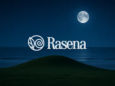 Rasena — Wellness Brand Logo 🍃 branding logo rasena wellness