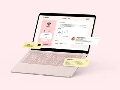 Babysitting website babysitter babysitting babysitting service booking forms nanny pastel colors personal account registration ux ui web design