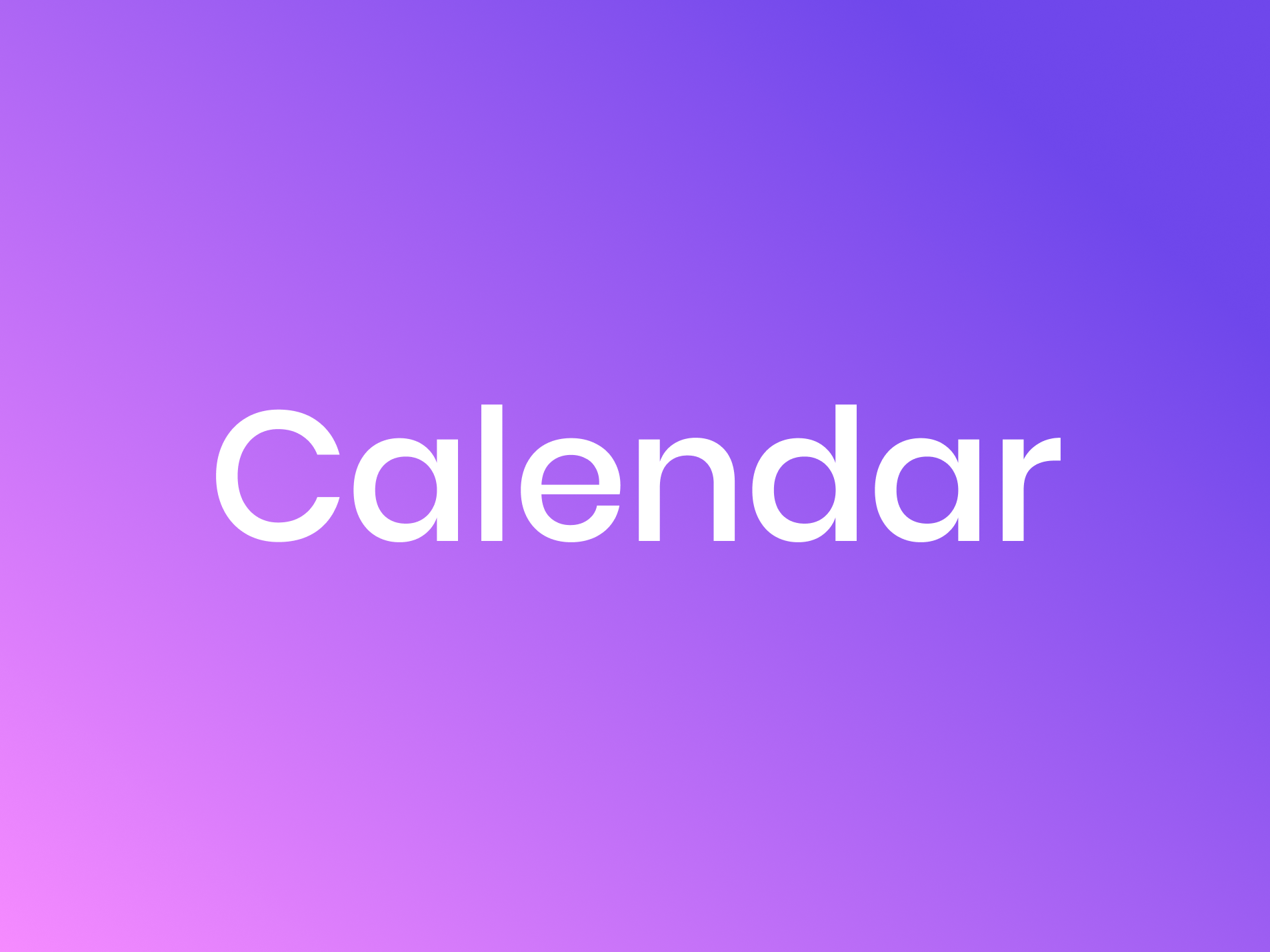 Calendar UI branding calendar design ui ux