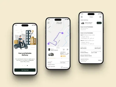 Delivery App (SwiftDeliver) design ui uix design ux research