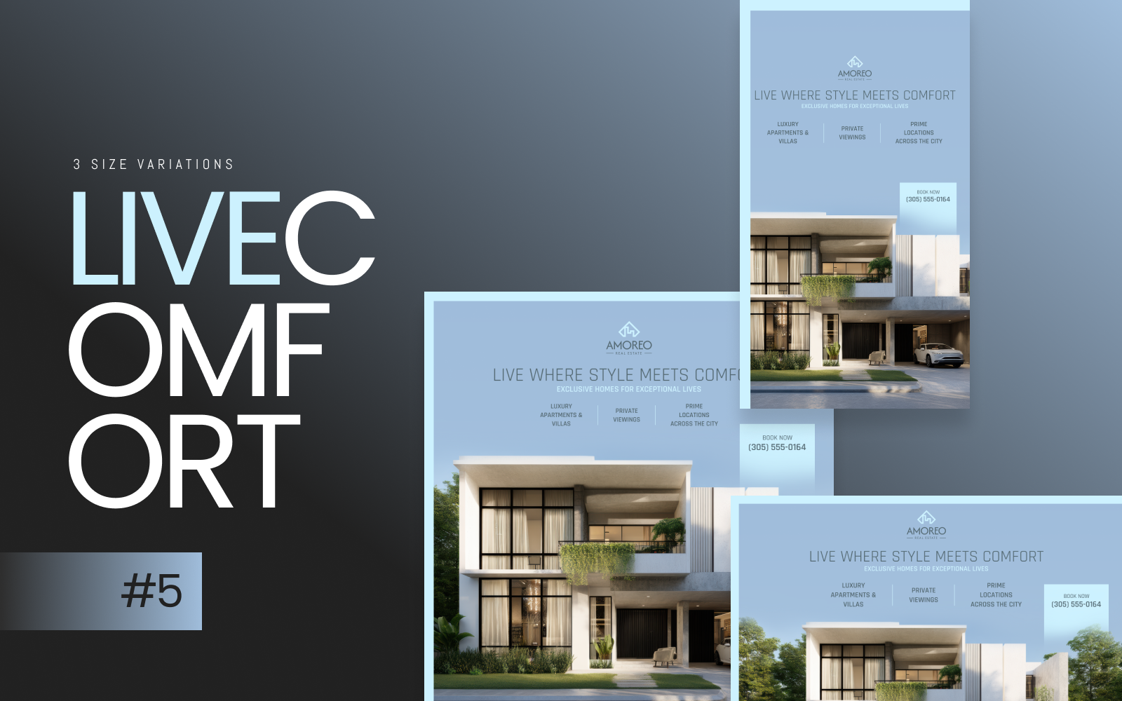 Social Media - Live Comfort ads advertising banners facebook instagram post real estate social social media