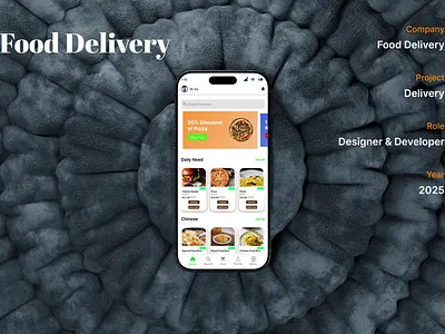 Food Delivery App app design figma graphic design illustration logo typography ui ux vector