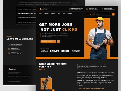 RankFusion - Website design design marketing agency website seo and marketing agency website trades people website ui user experience design user interface design ux web design website design