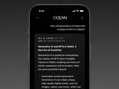 Ai Chat Interface agents ai artificial intelligence blockchain claude enterprise gpt minimal mobile openai perplexity product search ui ux web3