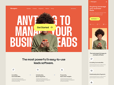 Saas Landing Page banking landing page banking website finance saas finance web finance website homepage landing page saas saas landing page web website website design