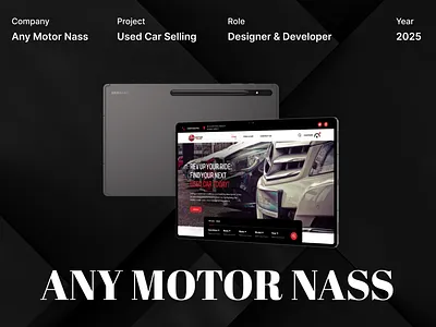 ANY MOTOR NASS WEBSITE app design figma graphic design illustration logo typography ui ux vector